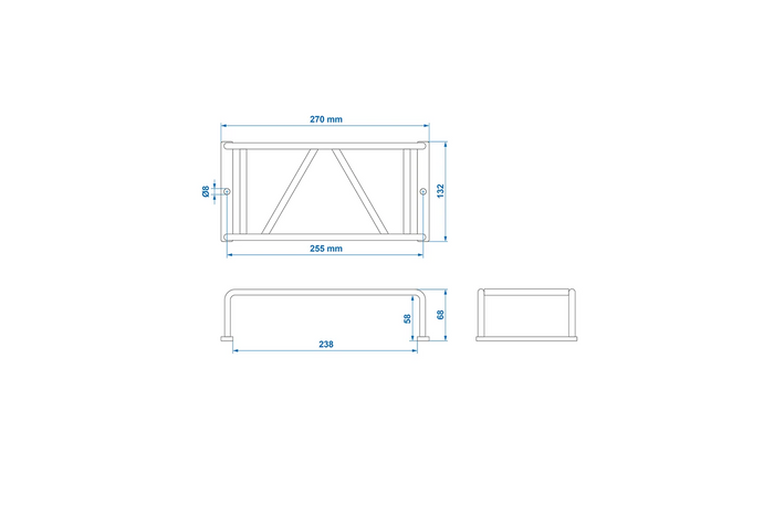 ProPlus haagise tagumise tule kaitsevõre tagatule kate 270x132x68mm