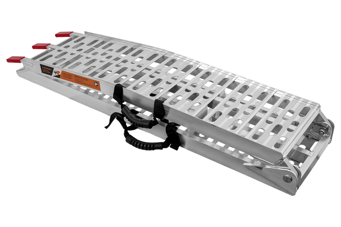 UNITRAILER ALR003 kokkupandavad alumiiniumist haagissuvilate kaldteed 221cm 680kg koos rihma ja toega, 2 tk komplekt