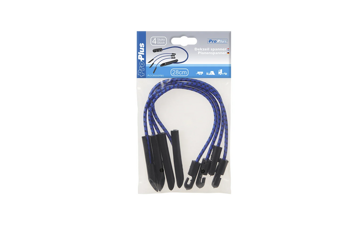 Nelja ProPlus 342180 presendiklambri komplekt, painduvad multifunktsionaalsed nöörid, 280 mm