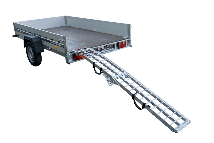 UNITRAILER ALR002 kokkupandav alumiiniumist haagise kaldtee 221cm 340kg rihmaga