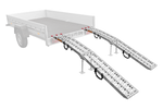 UNITRAILER ALR003 kokkupandavad alumiiniumist haagissuvilate kaldteed 221cm 680kg koos rihma ja toega, 2 tk komplekt