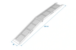 ProPlus 390094 kokkupandavad kaldteed terasest haagistele 203 cm 680 kg komplekt 2 tk