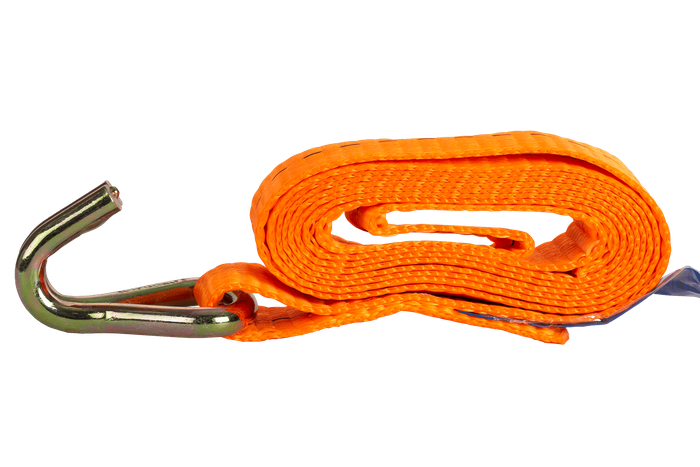 Nelja UNITRAILER 2m/25mm/1t oranži transpordirihma komplekt pingutiga